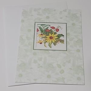 $1 Add-on Blank Card Floral
